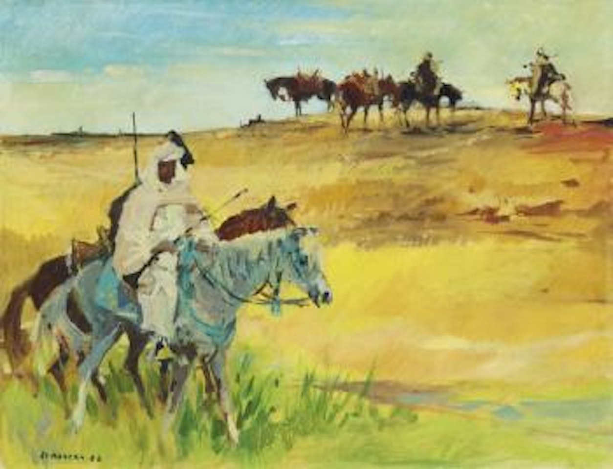 Cavaliers arabes by Jean Gaston Mantel