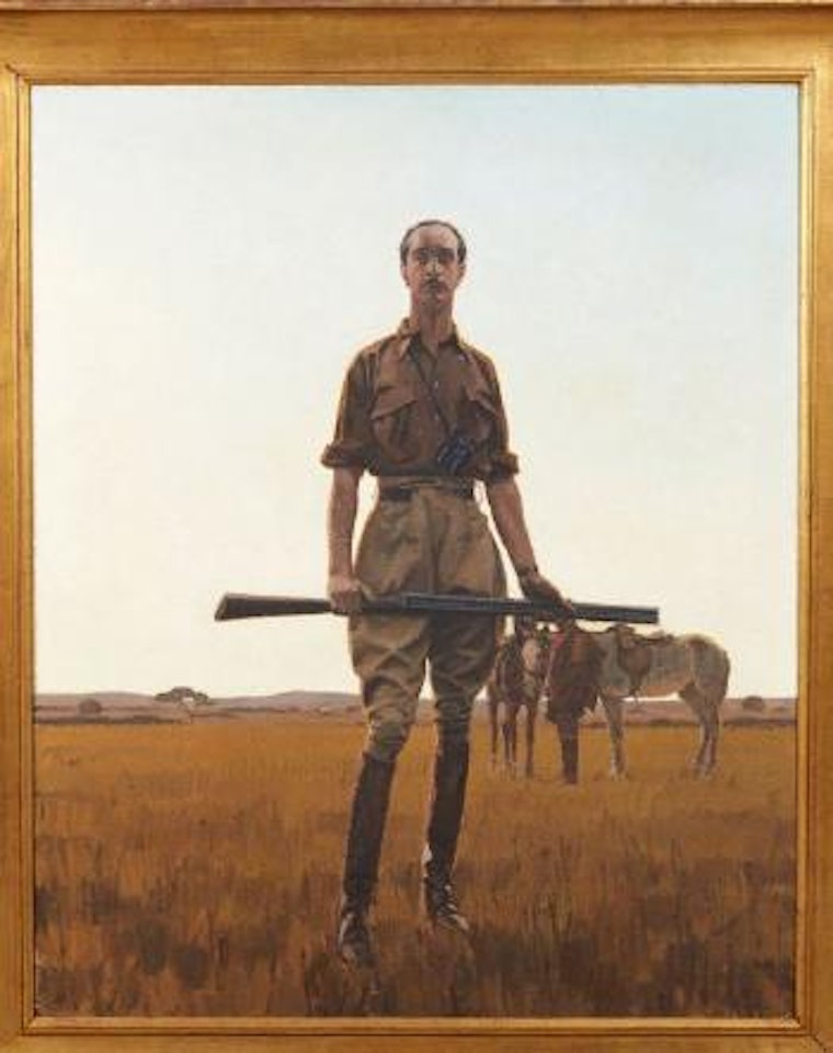 Portrait du comte Pierre de Quinsonas en chasseur by Bernard Boutet de Monvel