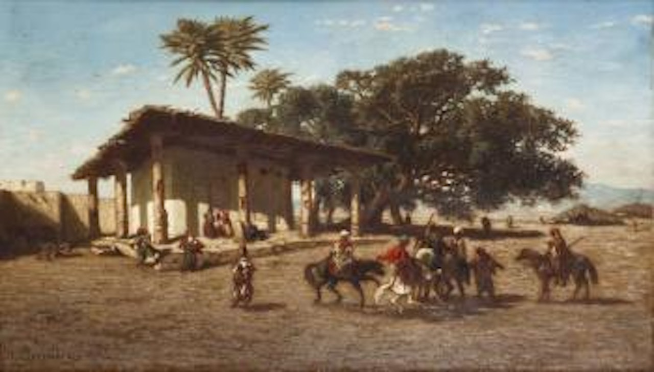 Les cavaliers by Narcisse Berchere