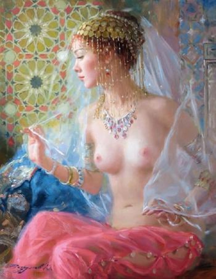 Portrait de jeune orientale by Constantin Razoumov