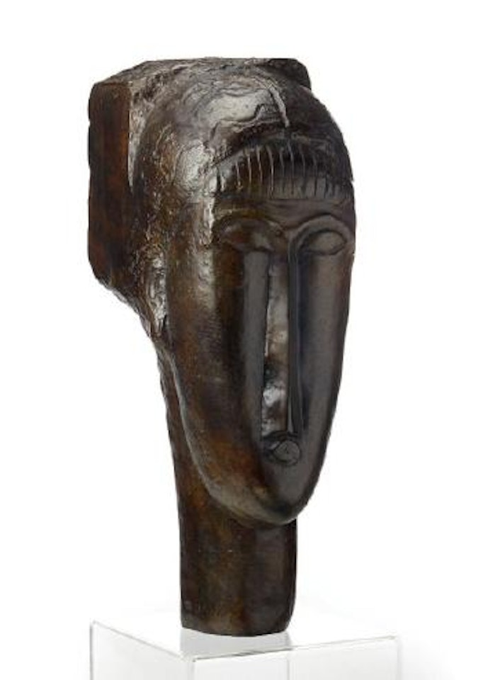 Tête de jeune fille à la frange by Amedeo Modigliani