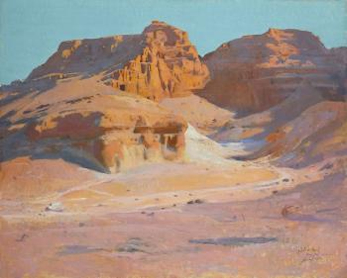 Le matin à Gebel El Tarif (Egypte) by Jacques Majorelle