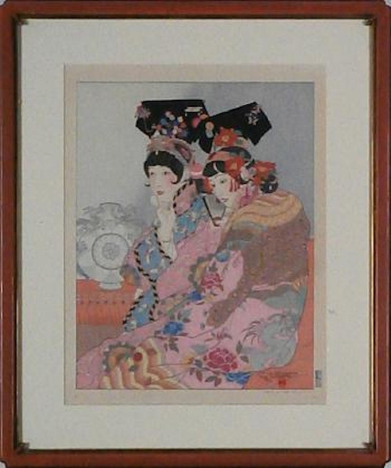 Dans la loge officielle by Paul Jacoulet