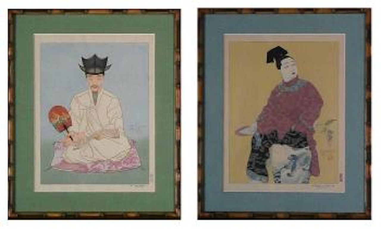 Le tabouret de porcelaine mandchoukuo; Les vieux manuscrits Coree Seoul by Paul Jacoulet