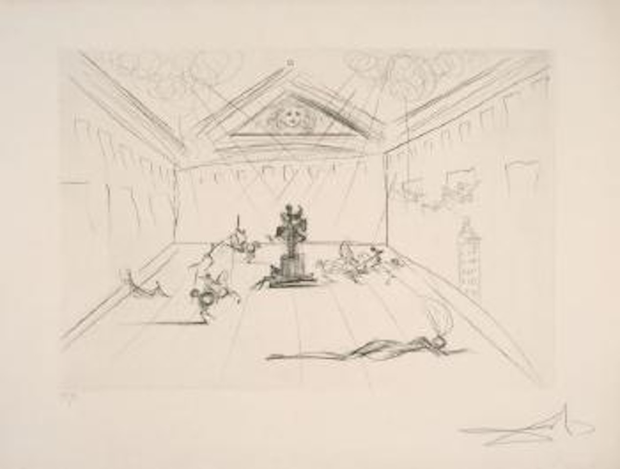 Plaza Mayor by Salvador Dali