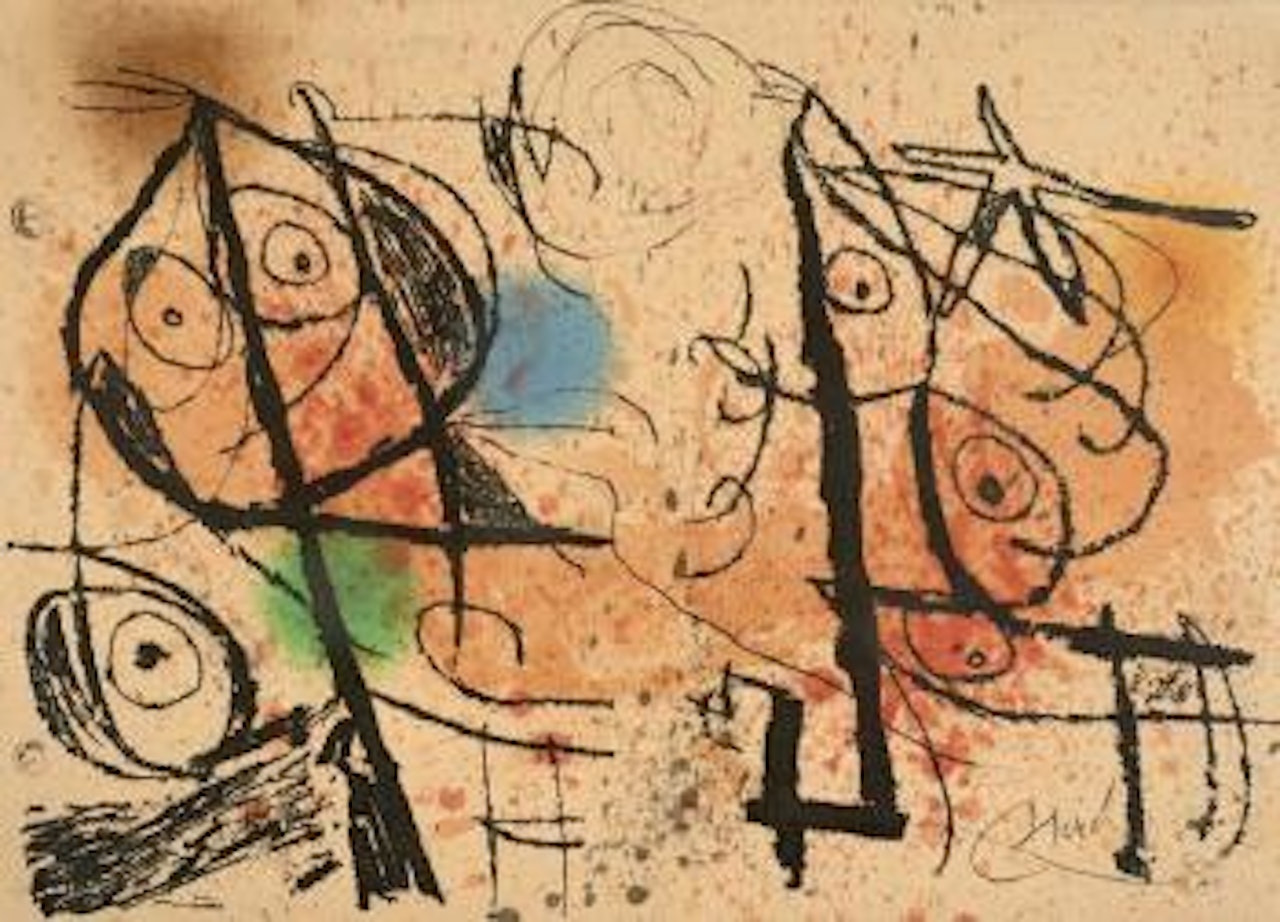 Le courtisan grotesque by Joan Miró