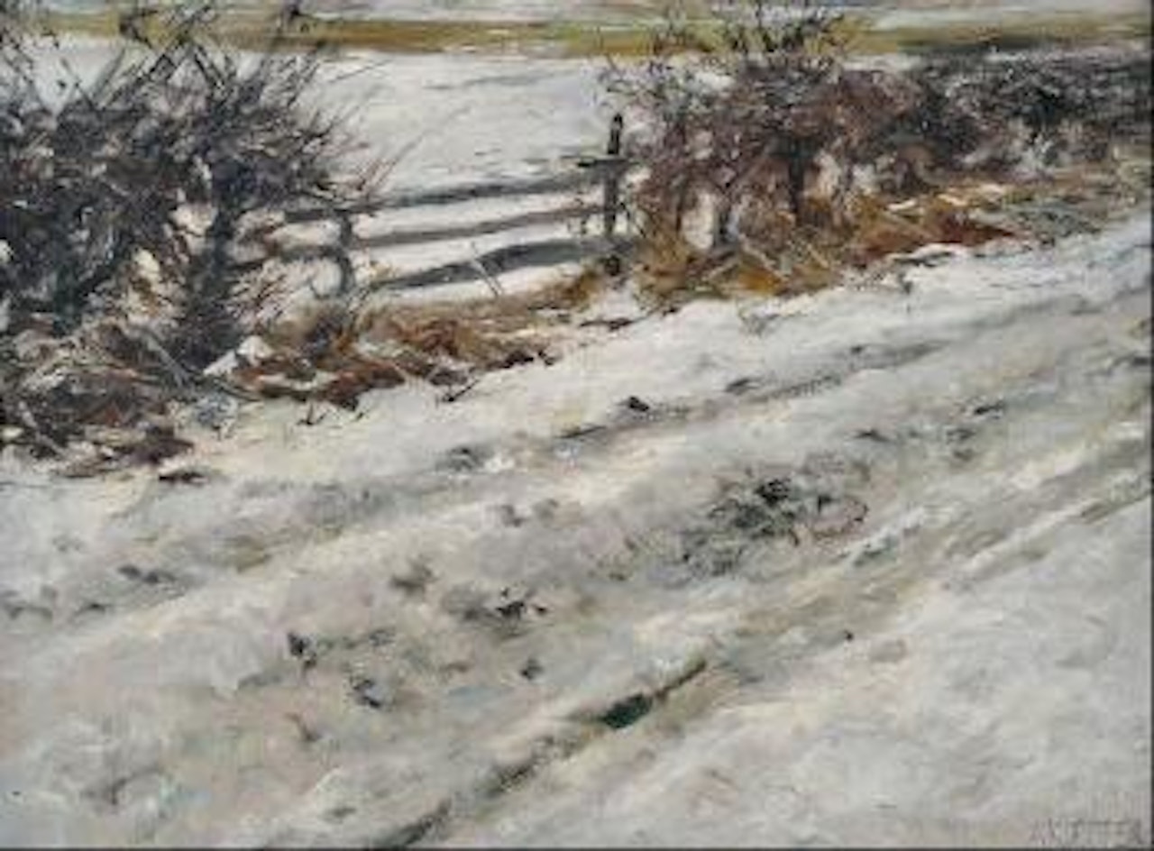 Weg im Winter, Klausen by Alexander Koester