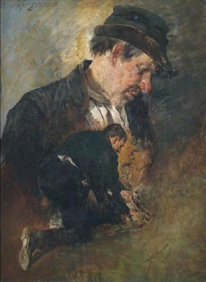Portraitstudie eines Schäfers by Heinrich von Zugel