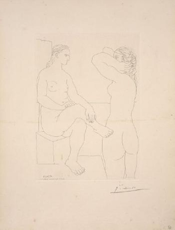 Deux modèles se regardant by Pablo Picasso