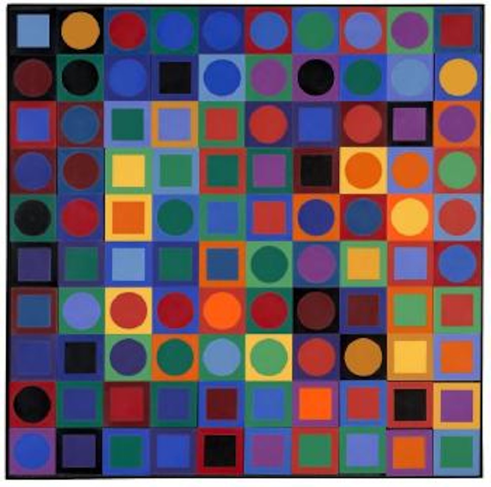 Planetary folklore participation n°1 by Victor Vasarely
