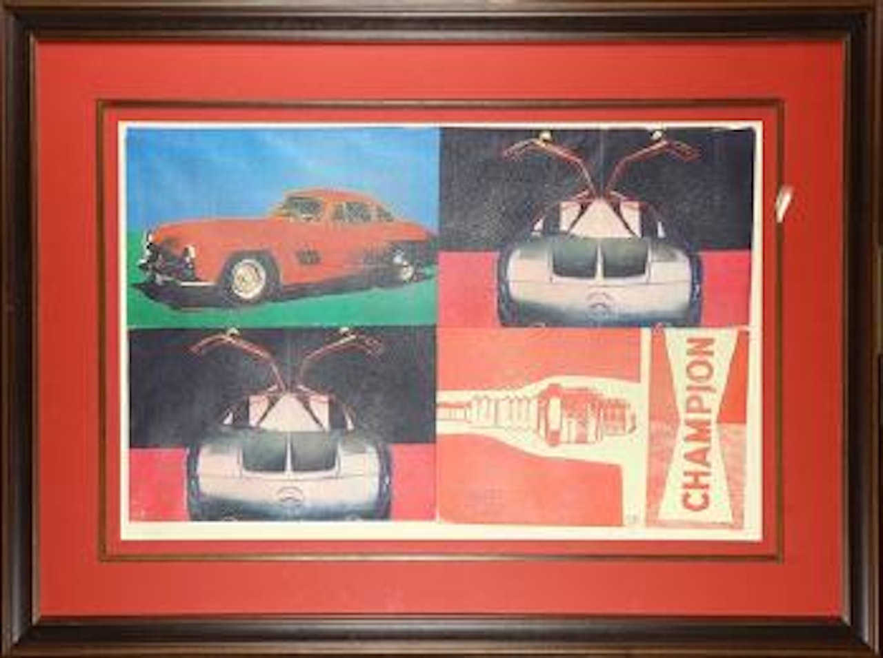 Untitled (Mercedes Gullwing/Champion Spark Plug) by Andy Warhol