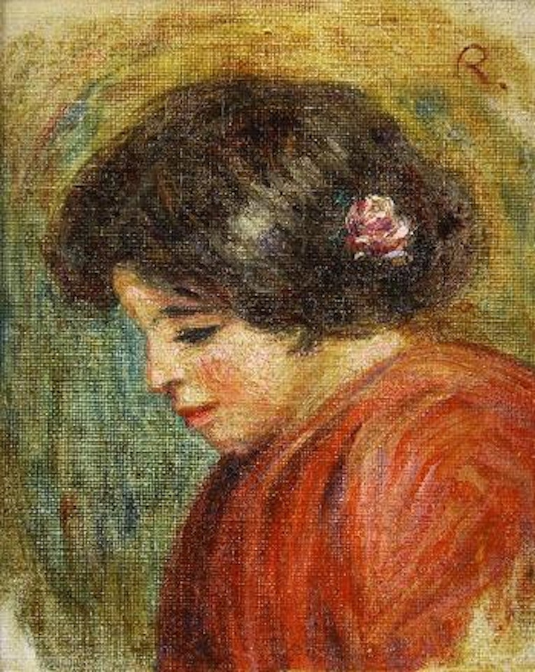 Portrait of Gabrielle Renard by Pierre-Auguste Renoir