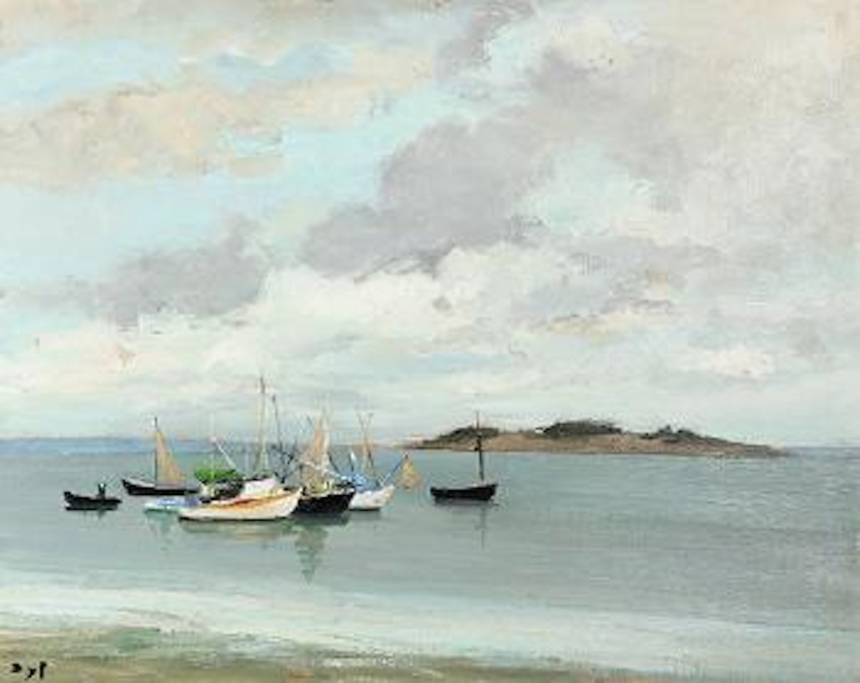 Bateaux de pêche au Logéo (South Brittany) by Marcel Dyf