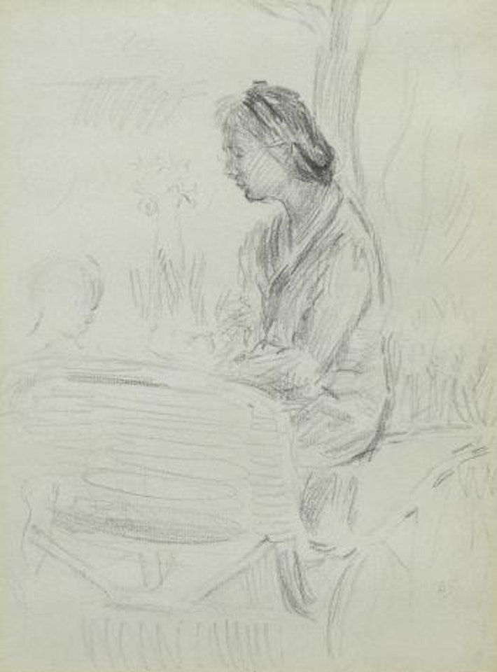 Vanessa Bell with her grandchildren by Duncan Grant