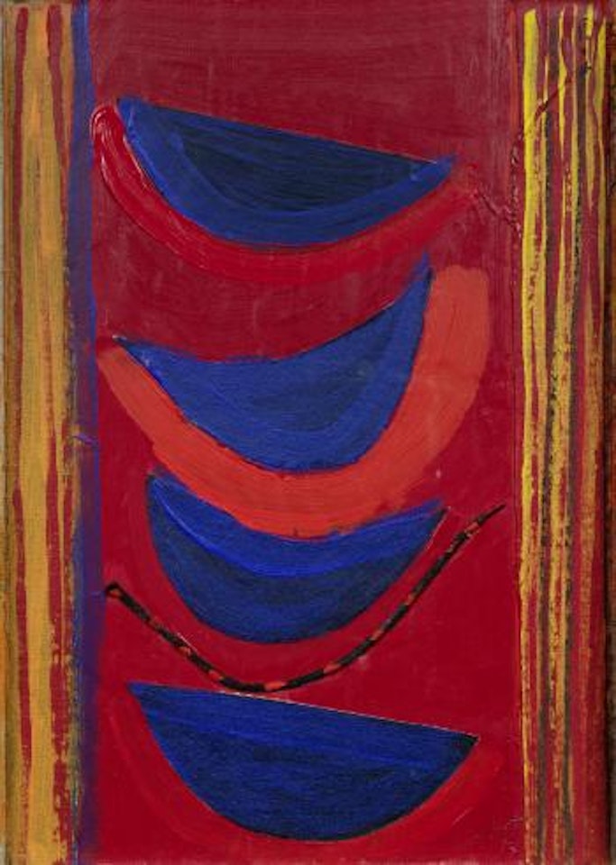 Newlyn blue and red by Terry Frost