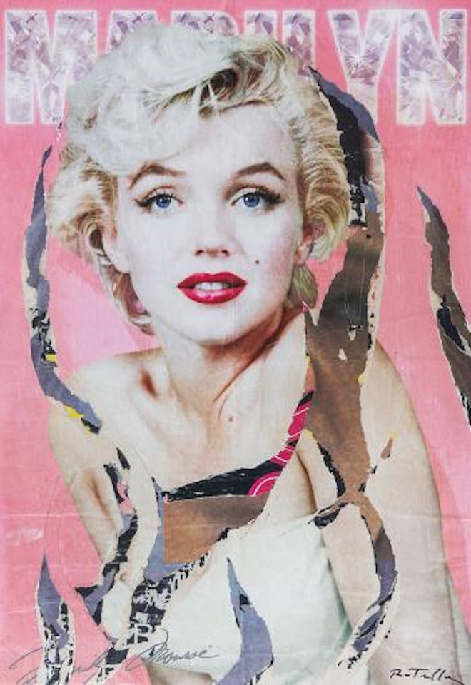 Pink Marilyn by Mimmo Rotella