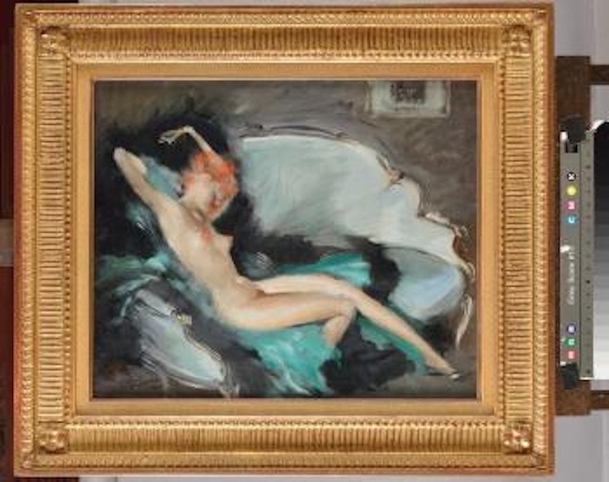 Le Canapé blanc by Jean Gabriel Domergue