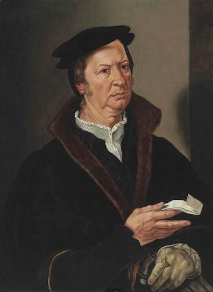 Portrait of a gentleman by Marten Jacobsz van Veen Heemskerk
