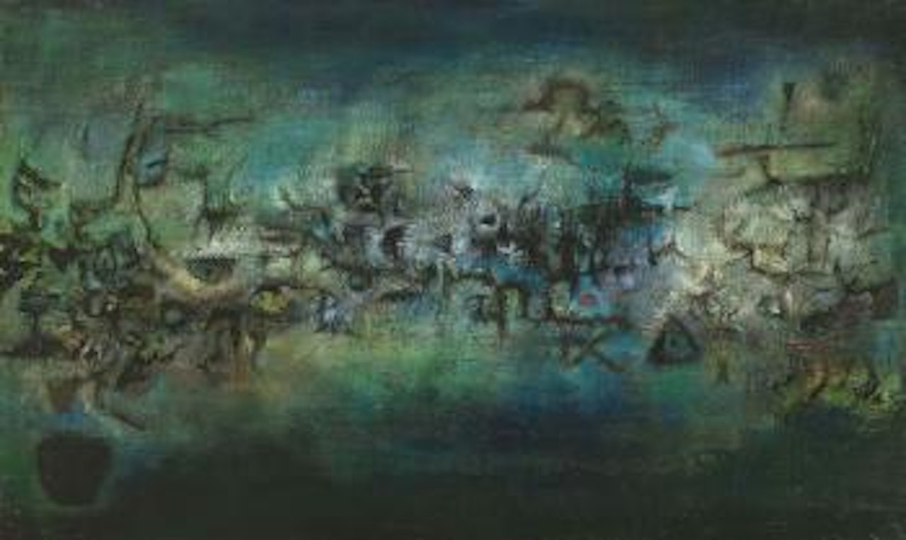 Nuit, Mi-Nuit (Night, Mid-Night) by Zao Wou-Ki