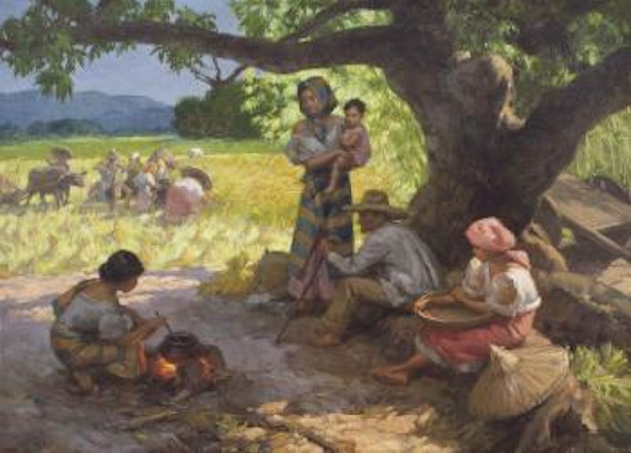 Under the Mango Tree by Fernando Amorsolo
