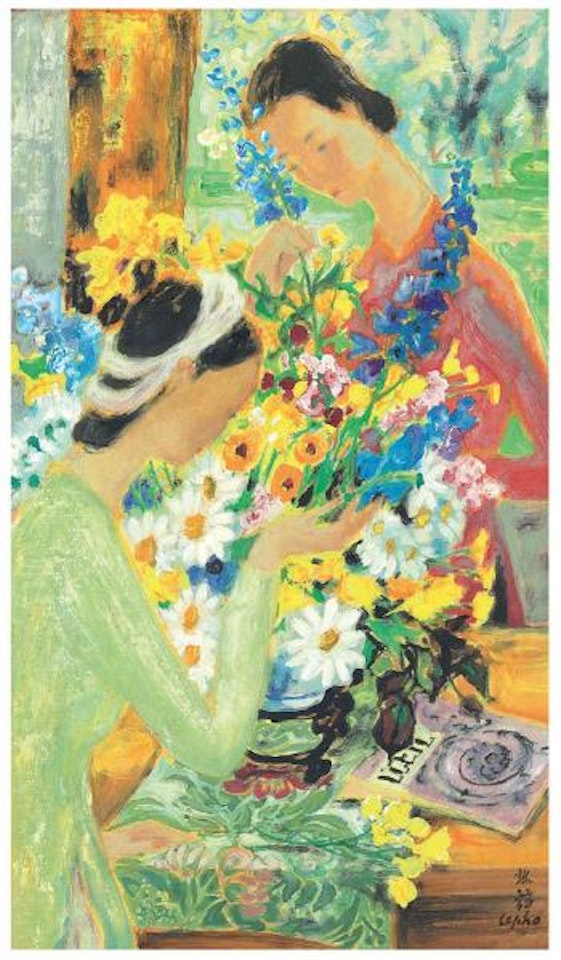 La préparation du bouquet (Preparing the bouquet) by Le Pho