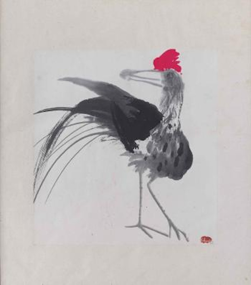 Rooster with Red Comb by Chao Chung-Hsiang (Zhao Chunxiang)
