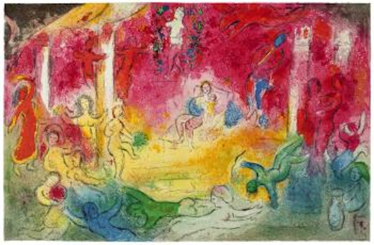 Temple et Histoire de Bacchus, from Daphnis et Chloé by Marc Chagall