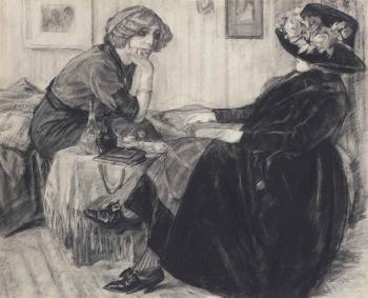Chatting ladies by Leo Gestel