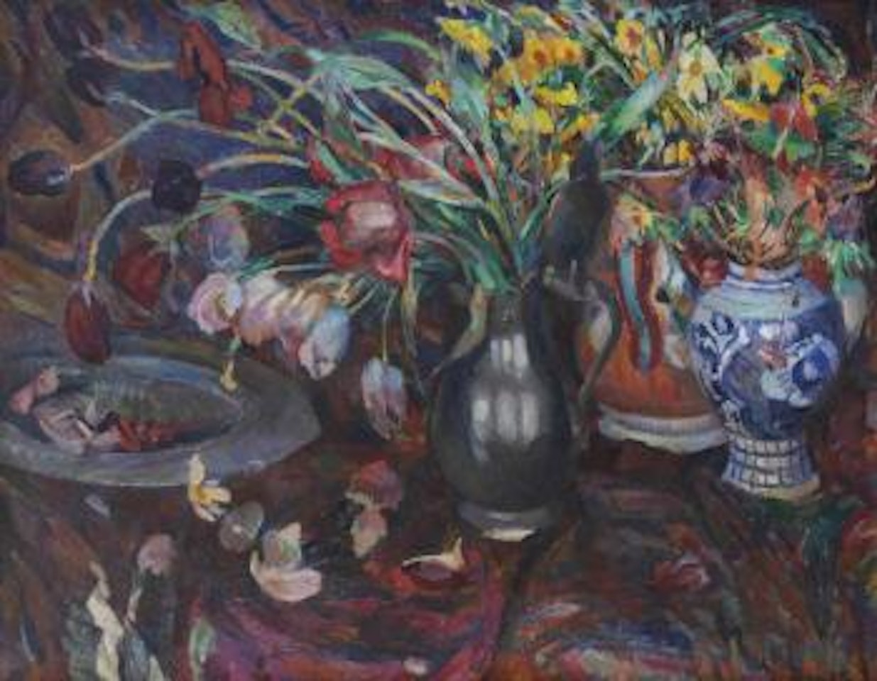 Bloemenstilleven by Leo Gestel