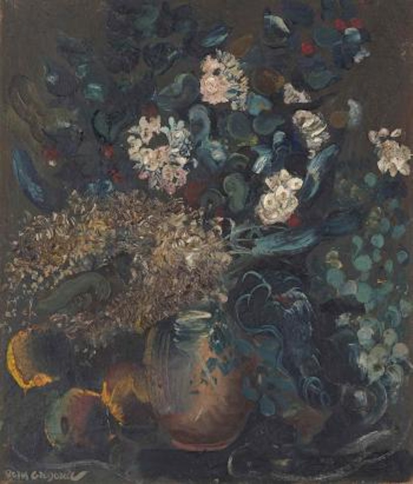 Still life with flowers by Boris Grigoriev