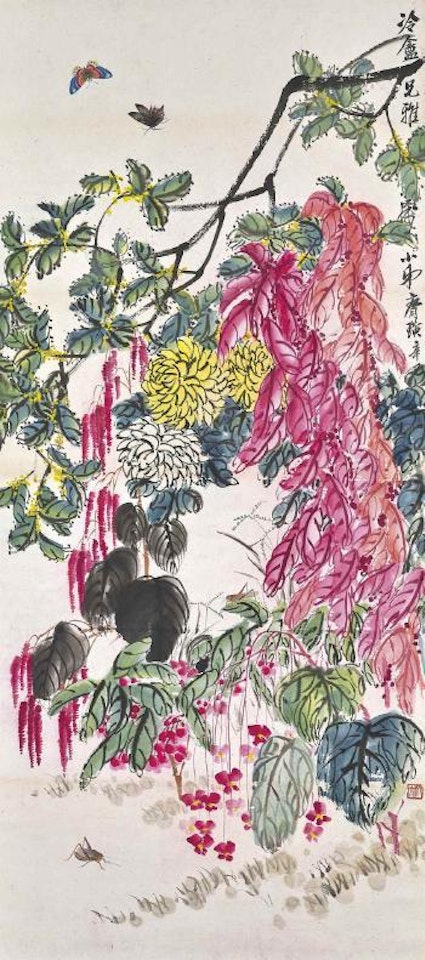 Flowers and Butterflies by Qi Baishi