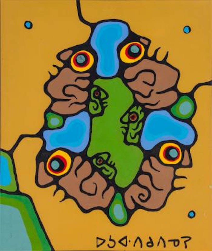 Seven watching spirits by Norval Morrisseau