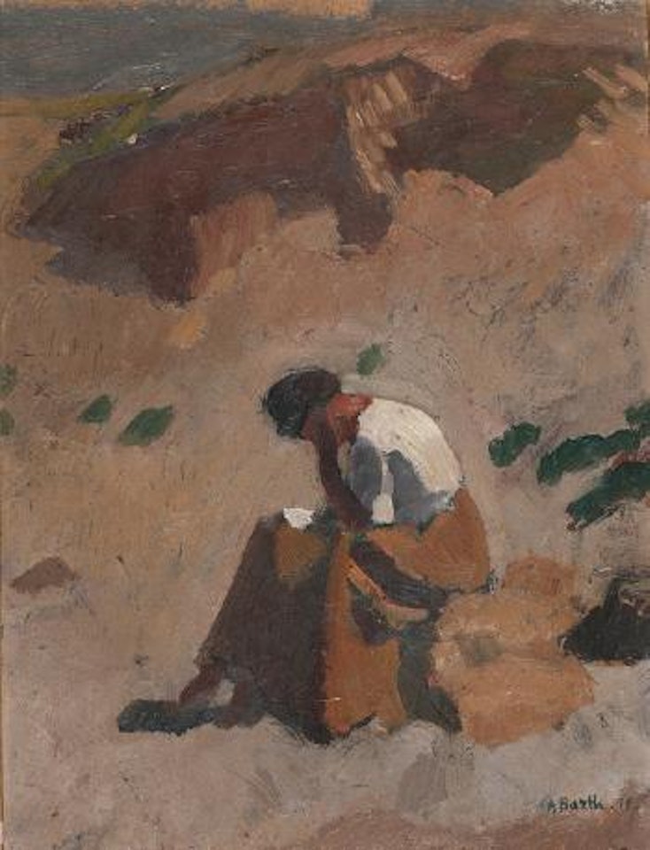 Figur in den Dünen by Paul Basilius Barth