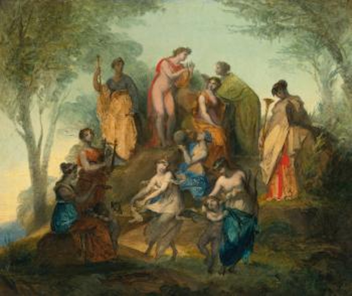 Apollo and the Nine Muses on Mount Parnassus by Pierre-Paul Prud'hon