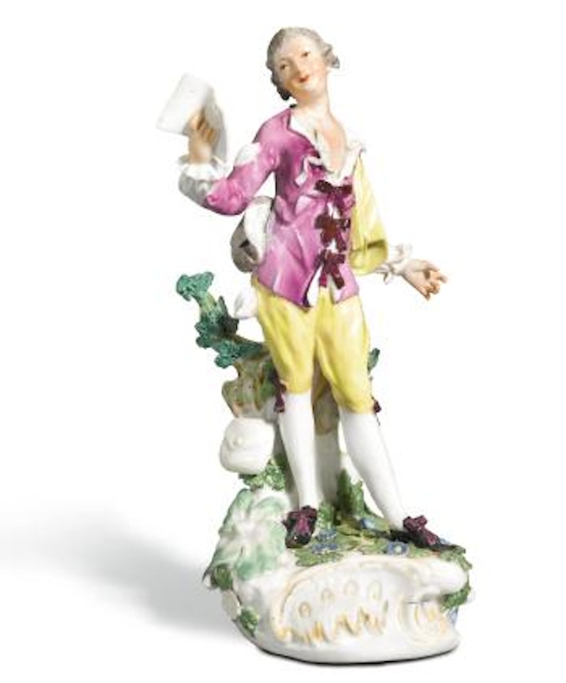 A Figure of a singing shepherd by Johann Joachim Kändler