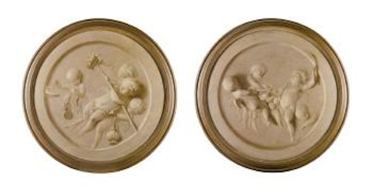 Two grisaille by French School