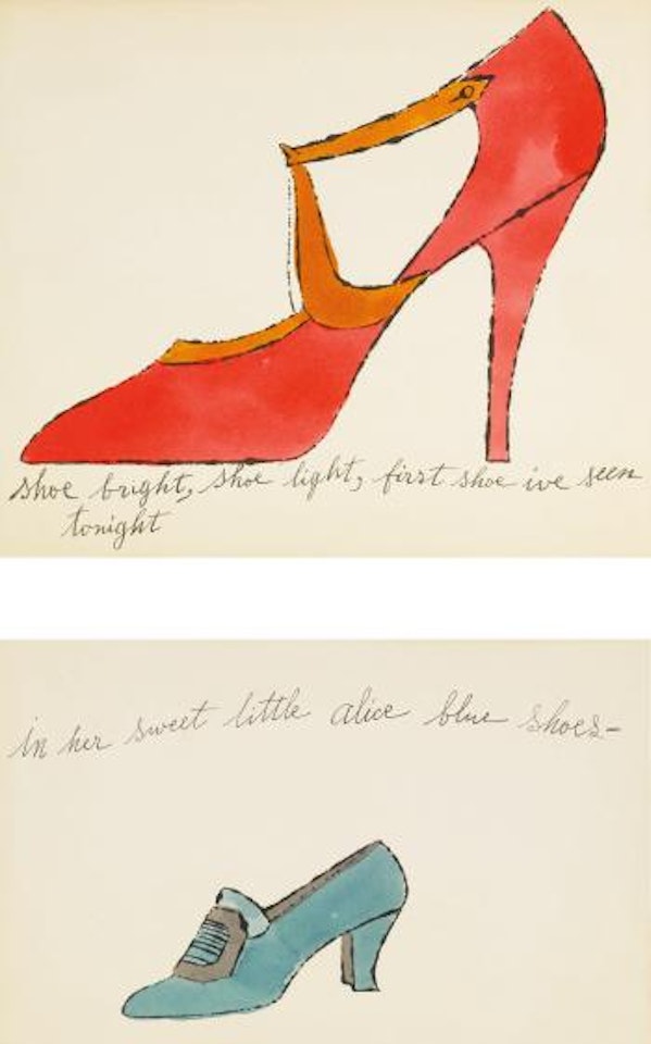 Untitled (from a la Recherche du Shoe Perdu) [Two Works] by Andy Warhol