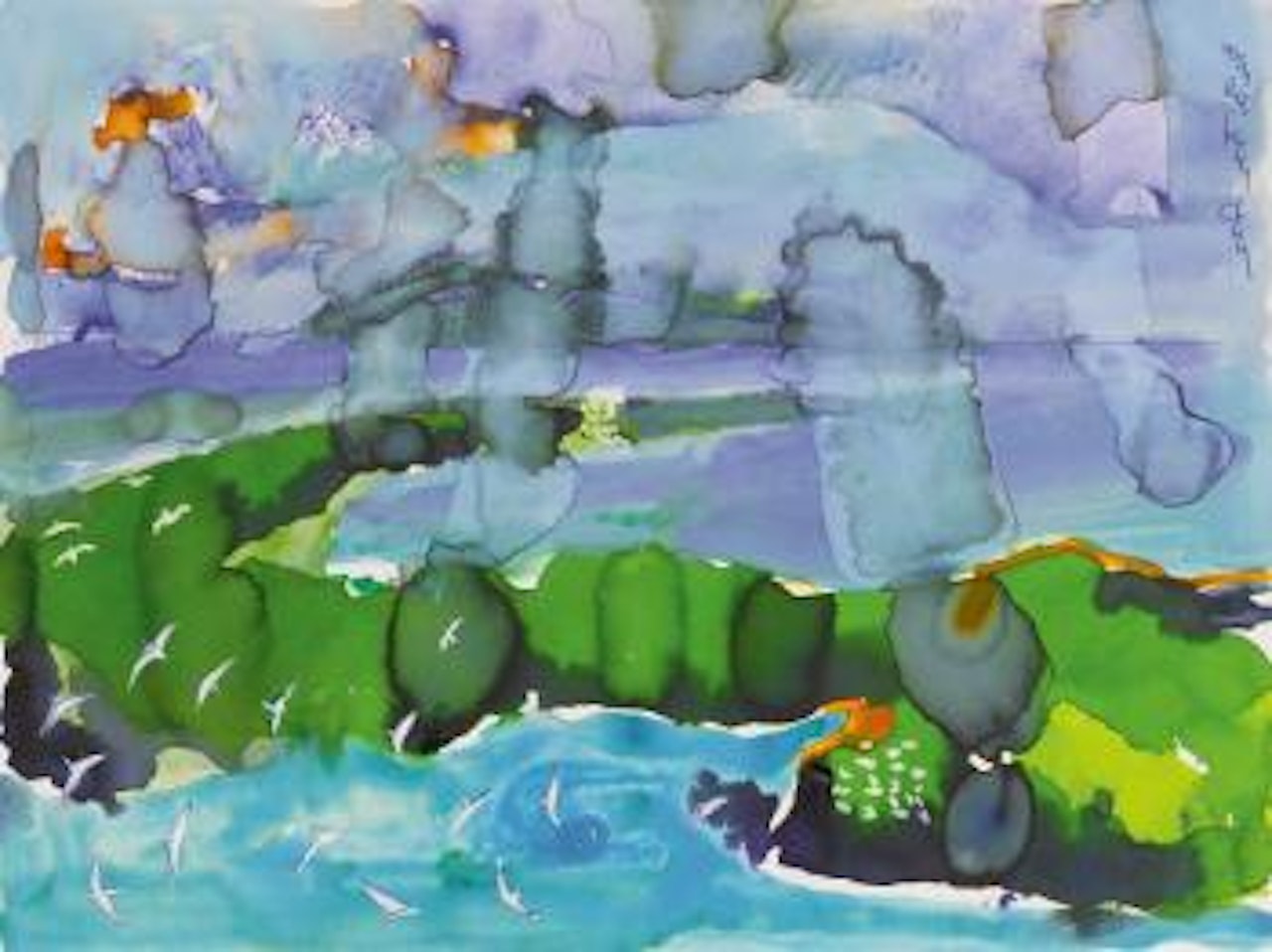 Flight of the Egrets by Romare Bearden