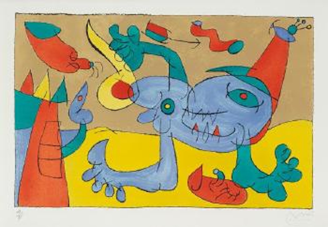 Suites pour Ubu Roi: plate 5 by Joan Miró