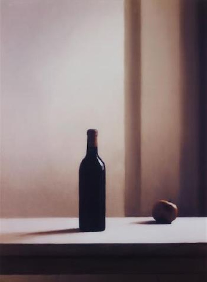 Flasche mit Apfel (Bottle with Apple) by Gerhard Richter