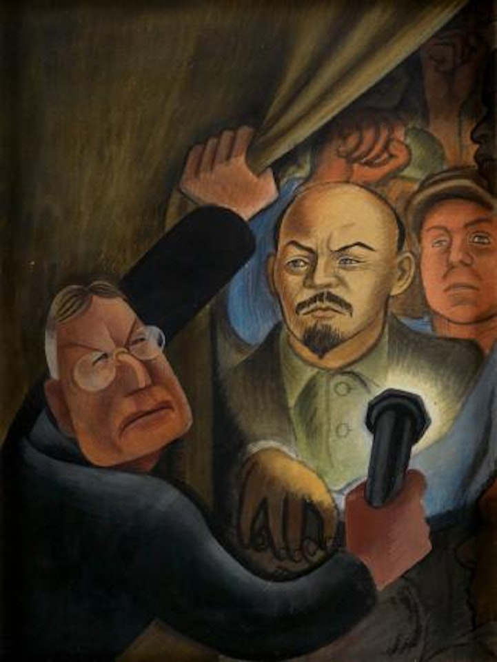 Rockefeller Discovering The Rivera Murals by Miguel Covarrubias