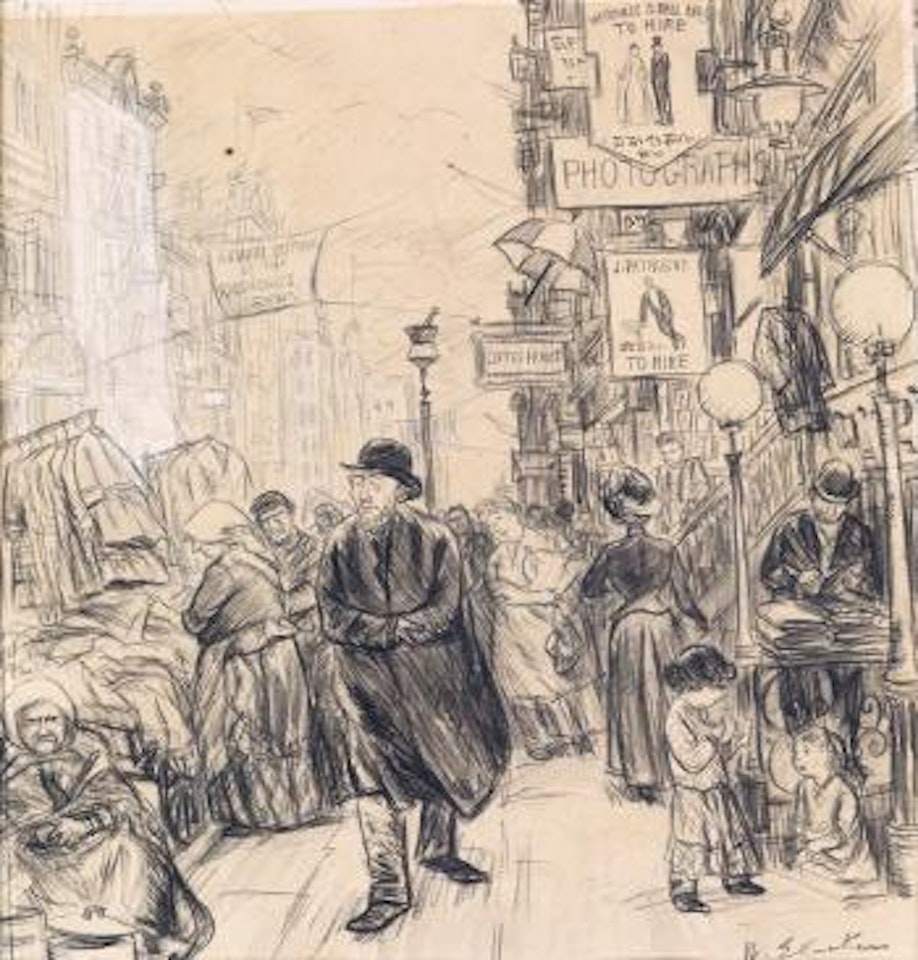 Street Scene, Lower East Side, New York by William Glackens