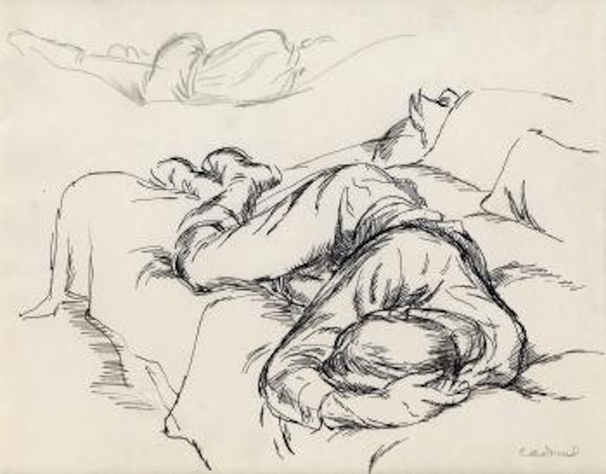 Two Studies of Jared French (Z 28) by Paul Cadmus