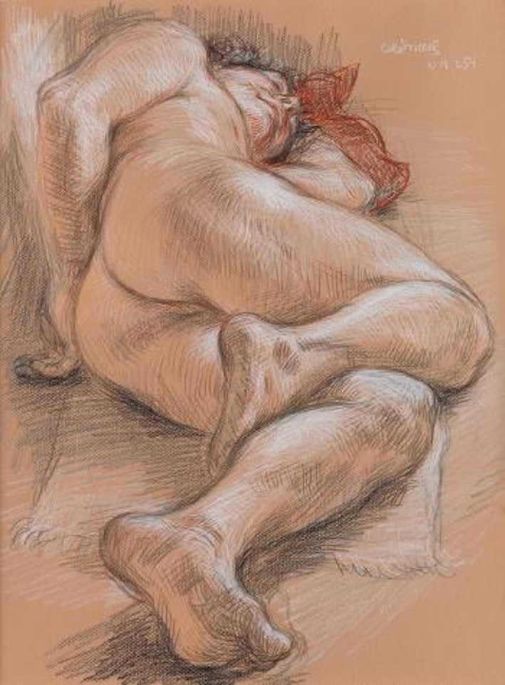 Sleeping Figure (Nm 254) by Paul Cadmus