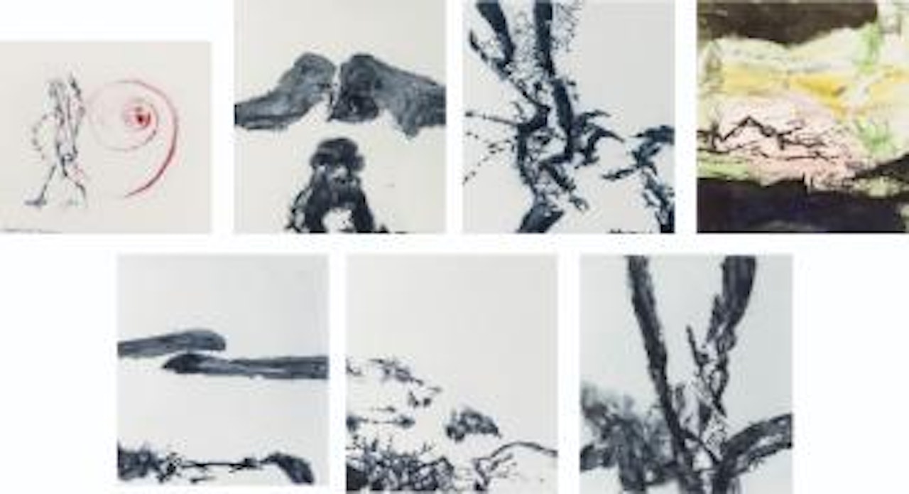 Annonciation et moments - 2 poems by Henri Michaux paris: les bibliophiles de l'automobile club de France by Henri Michaux by Zao Wou-Ki
