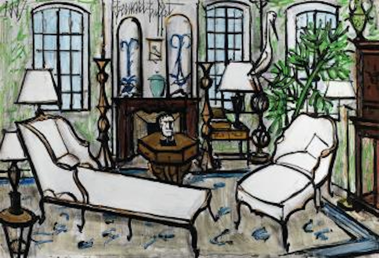 L'Antichambre et la Chaise longue (The Antechamber and Lounge Chair) by Bernard Buffet