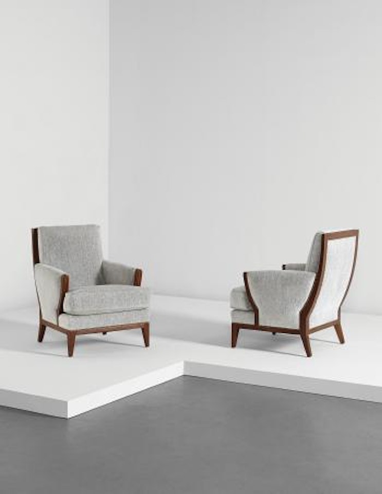 Pair of armchairs by Eugene Printz