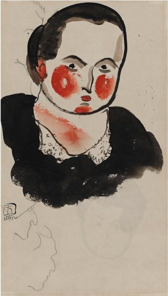 Woman with Red Earrings by Sanyu
