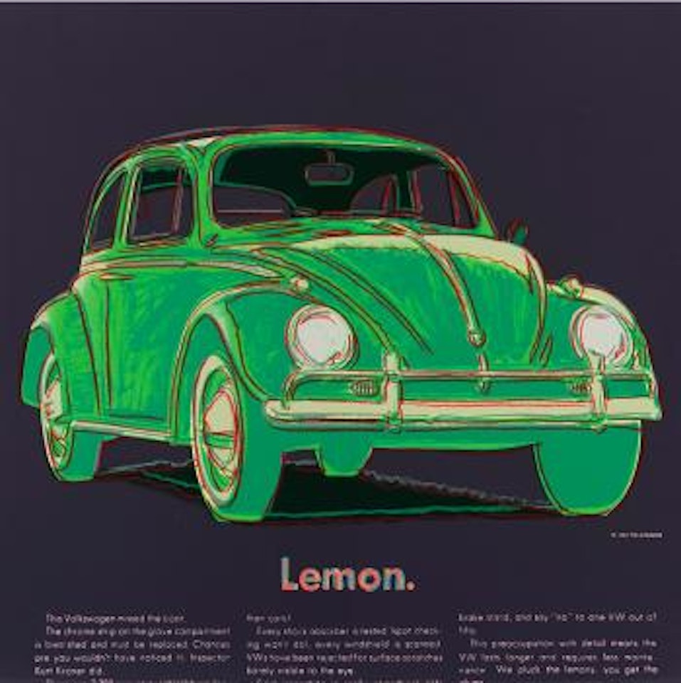 Form Ads Series: Volkswagen (F&S II 358) by Andy Warhol