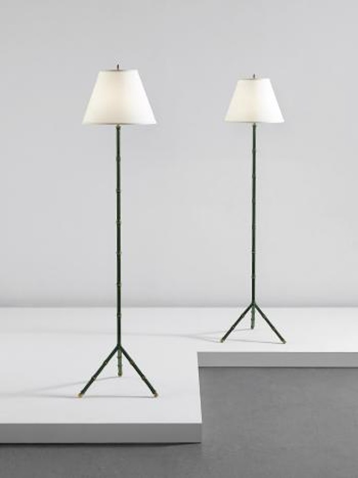 Pair of floor lamps by Jacques Adnet